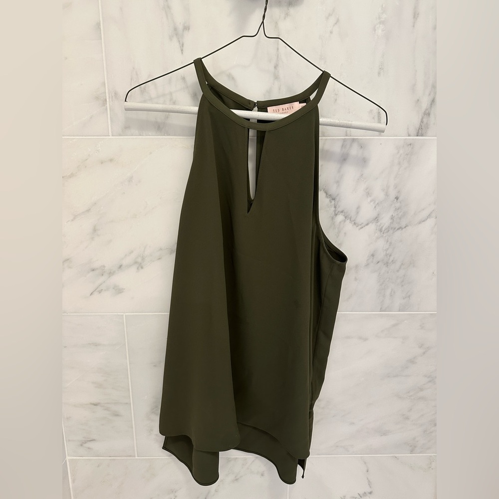 Ted Baker Olive green blouse